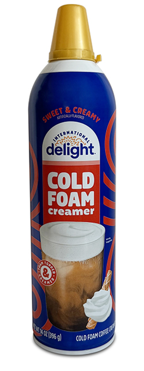 can of International Delight Cold foam Creamer